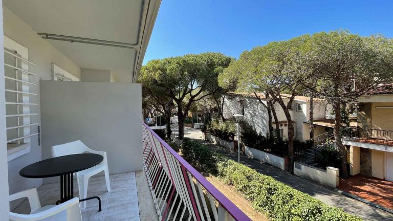 Blick vom Balkon Straße von Playa de Aro Apartment SusanaMar