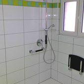 Befahrbare rollstuhlgerechte Dusche in Haus PiaMar